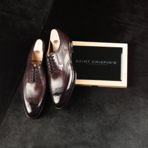 Made to Order Dark Derby Shoe: Saint Crispin's Model #542