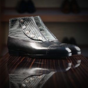 Made to Order Button Up Boot: Saint Crispin's Button-Up Boot on the Sailor last, makeup exclusively for LeatherFoot.